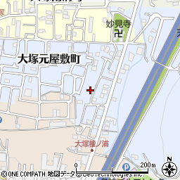 京都府京都市山科区大塚大岩29周辺の地図