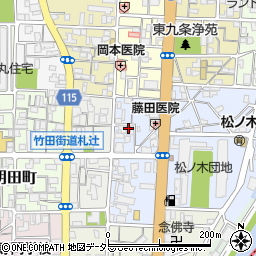 京都府京都市南区東九条東札辻町15周辺の地図
