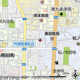 京都府京都市南区東九条東札辻町14周辺の地図