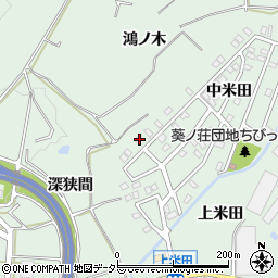 愛知県知多郡東浦町緒川上米田11-12周辺の地図