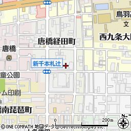京都府京都市南区唐橋経田町39周辺の地図