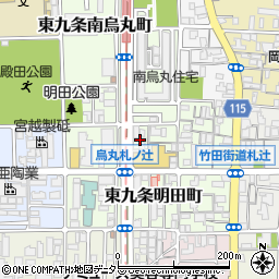 京都府京都市南区東九条明田町25周辺の地図