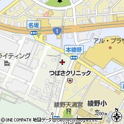松屋甲賀水口店周辺の地図