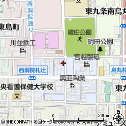 京都府京都市南区東九条西明田町36周辺の地図