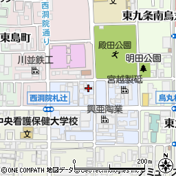京都府京都市南区東九条西明田町40周辺の地図