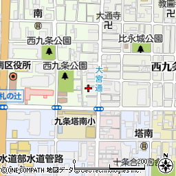 京都府京都市南区西九条比永城町103周辺の地図