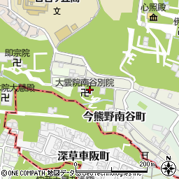 京都府京都市東山区今熊野南谷町周辺の地図
