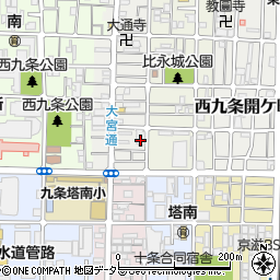 京都府京都市南区西九条比永城町8周辺の地図