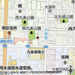 京都府京都市南区西九条南田町75-15周辺の地図