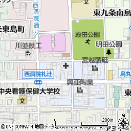 京都府京都市南区東九条西明田町40-3周辺の地図