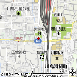 京都府京都市西京区川島北裏町126周辺の地図