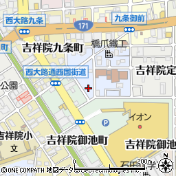 京都府京都市南区吉祥院西定成町周辺の地図