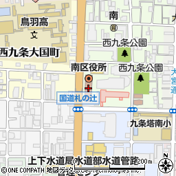 京都市南区総合庁舎周辺の地図