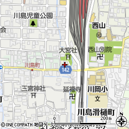 京都府京都市西京区川島北裏町127-1周辺の地図