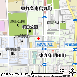 京都府京都市南区東九条明田町22周辺の地図