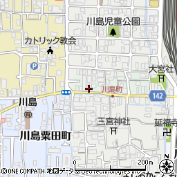 京都府京都市西京区川島寺田町周辺の地図