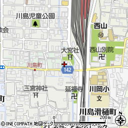 京都府京都市西京区川島北裏町127周辺の地図