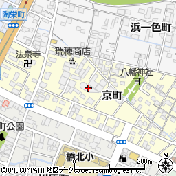 三重県四日市市京町周辺の地図