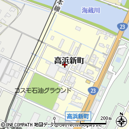 三重県四日市市高浜新町周辺の地図