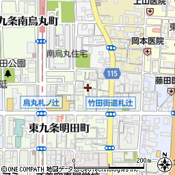 京都府京都市南区東九条西札辻町周辺の地図