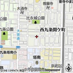京都府京都市南区西九条東比永城町11周辺の地図