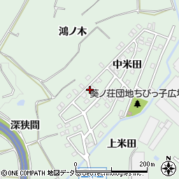 愛知県知多郡東浦町緒川上米田11-51周辺の地図