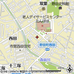 愛知県刈谷市野田町西田78-49周辺の地図