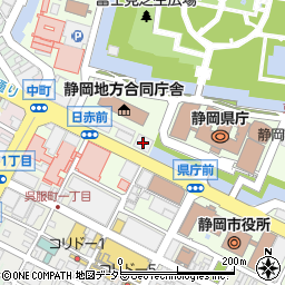 静岡県道路利用者会議周辺の地図