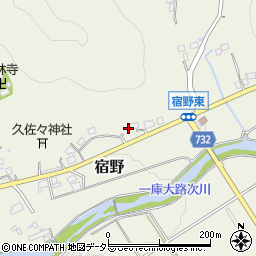 大阪府豊能郡能勢町宿野477周辺の地図
