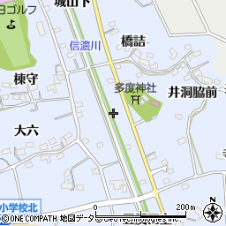 愛知県知多市佐布里五反田周辺の地図