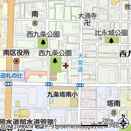 京都府京都市南区西九条南田町75周辺の地図