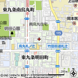 京都府京都市南区東九条明田町32周辺の地図