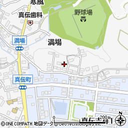 愛知県岡崎市真伝町満場周辺の地図