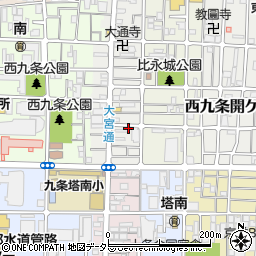 京都府京都市南区西九条比永城町9周辺の地図