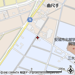 愛知県安城市新田町稲恵周辺の地図