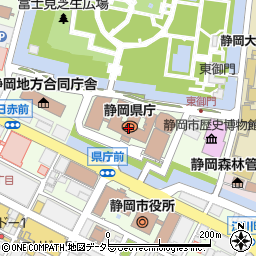 静岡県周辺の地図