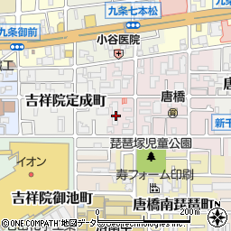 京都府京都市南区唐橋琵琶町9周辺の地図