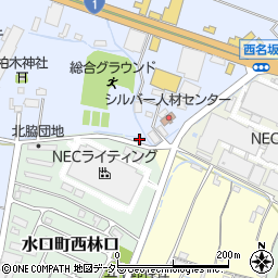 滋賀県甲賀市水口町北脇184周辺の地図