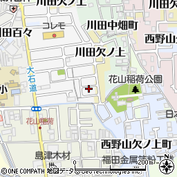 京都府京都市山科区川田菱尾田20周辺の地図