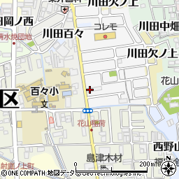 京都府京都市山科区川田菱尾田39周辺の地図