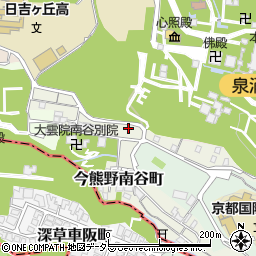 京都府京都市東山区今熊野南谷町4周辺の地図