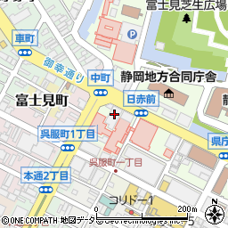 社団法人静岡県産業経済会館静岡県国際経済振興会周辺の地図