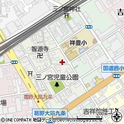 京都府京都市南区吉祥院三ノ宮西町43周辺の地図