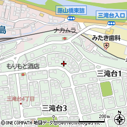 三重県四日市市三滝台1丁目4周辺の地図