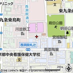 フルーツパーク東九条下殿田町駐車場周辺の地図
