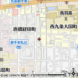 京都府京都市南区西九条唐戸町17周辺の地図