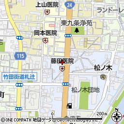 京都府京都市南区東九条東札辻町29周辺の地図