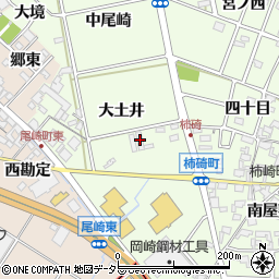 愛知県安城市柿碕町大土井周辺の地図