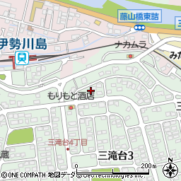 三重県四日市市三滝台1丁目3周辺の地図