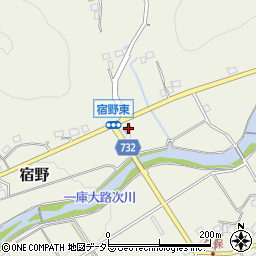大阪府豊能郡能勢町宿野446-3周辺の地図
